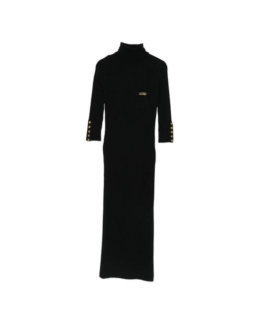Elisabetta Franchi Midi Dresses in het Black