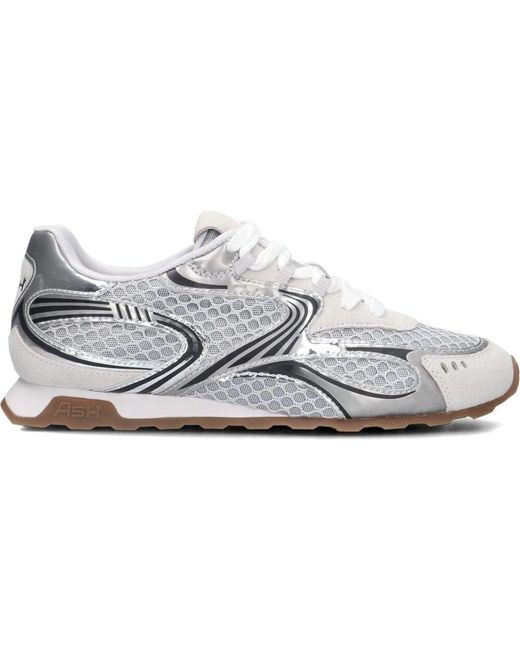 Ash White Silberne Kabuki Mesh Sneakers