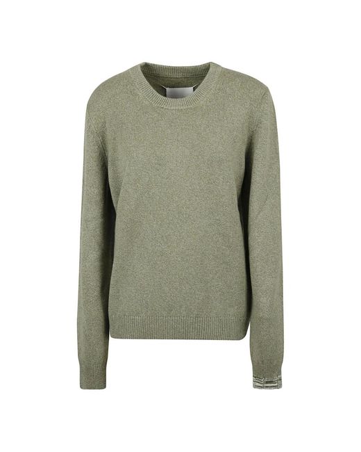 Maison Margiela Green Round-Neck Knitwear