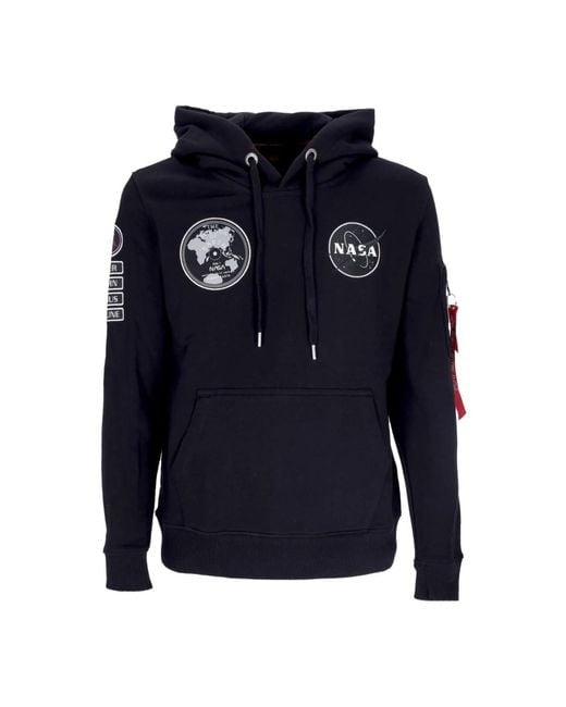 Alpha Industries Blue Hoodies for men