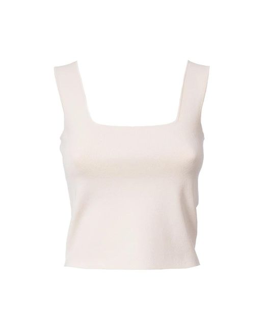 Weekend by Maxmara White Sleeveless Tops