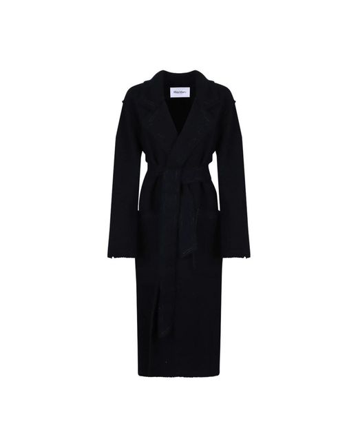 Max Mara Black Belted Coats