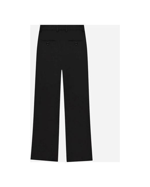 flâneur Wide Trousers in het Black voor heren