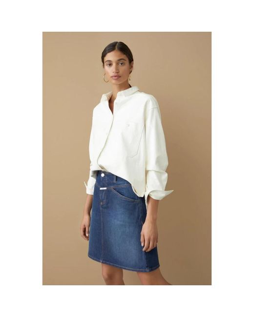 Closed Blue Denim Skirts