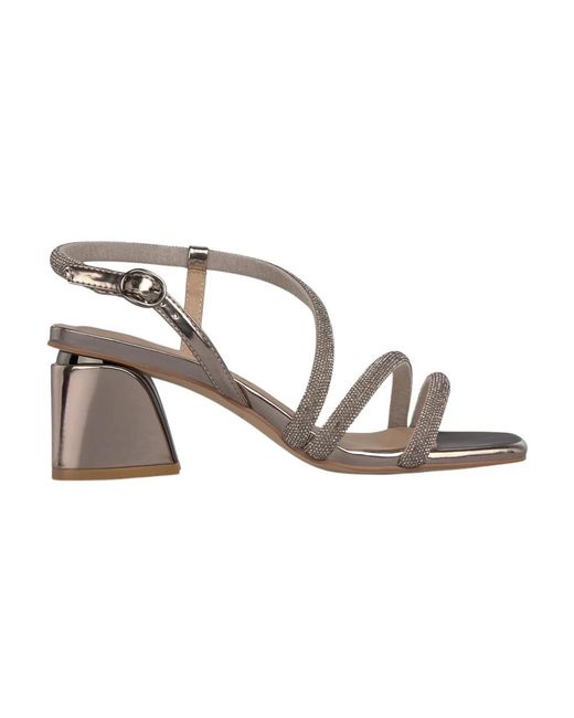 Alma En Pena. Metallic High Heel Sandals