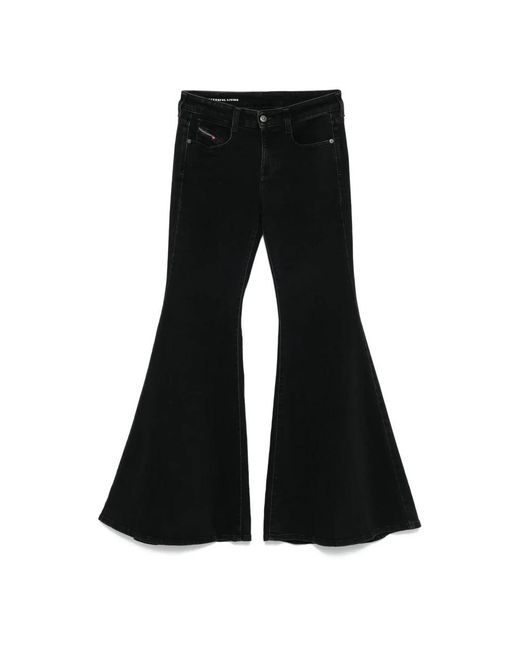 DIESEL Flared Jeans in het Black