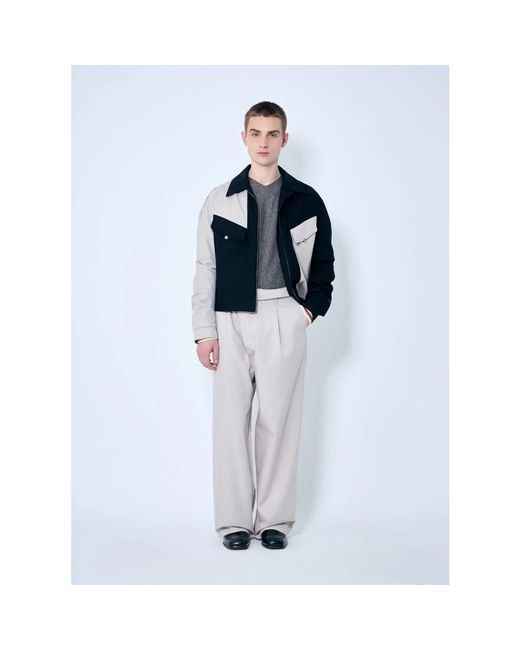 Kiko Kostadinov Gray Wide Trousers for men