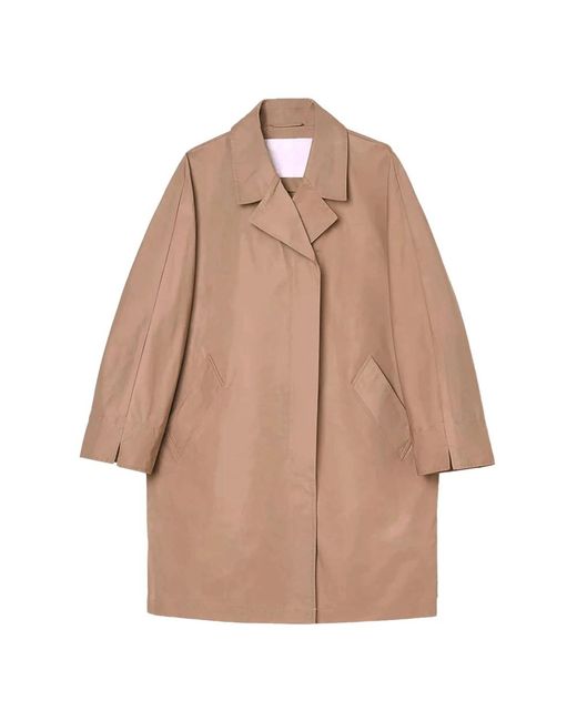 OOF WEAR Jassen ,Polyester Klassieke Trenchcoat in het Brown