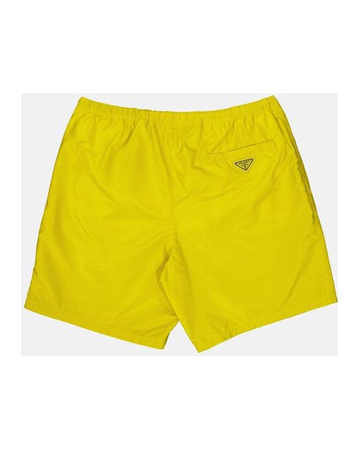 Prada Re-Nylon Badebekleidung Für Herren in Yellow für Herren