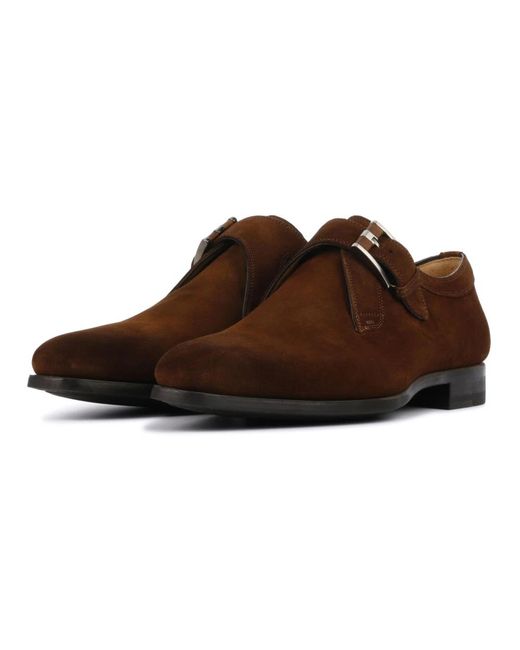 Magnanni Shoes Cognac wildleder loafers in Brown für Herren