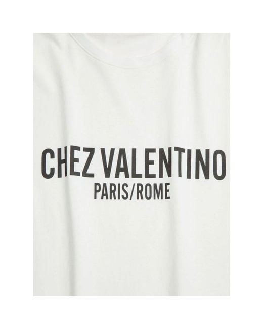 T-Shirts Valentino de color White