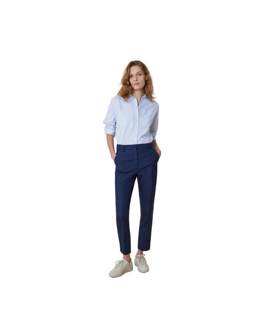 Pennyblack Blue Slim-Fit Trousers