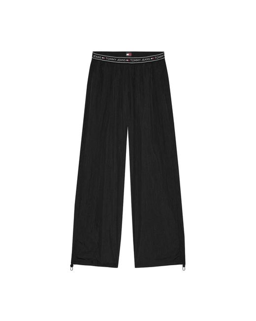 Pantalones negros de nylon conjunto mujer Tommy Hilfiger de color Black