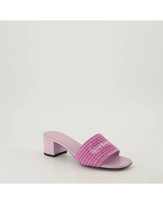 Givenchy Purple Heeled Mules