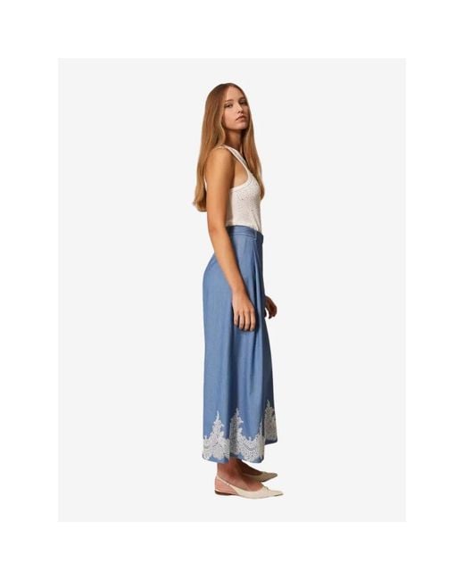 Twinset Blue Wide Trousers