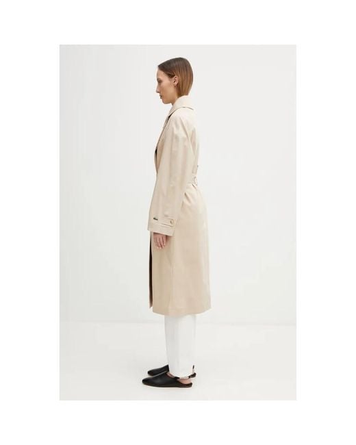 Lacoste Trench Coats in het Natural