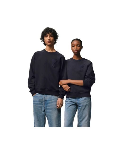AMI Blue Sweatshirts for men
