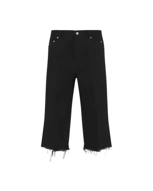 Rick Owens Black Cropped Jeans for men