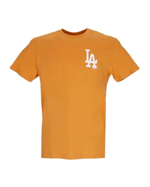 KTZ Tops ,Oranje ,Katoen Mlb League Essentials Tee Oranje/Wit in het Orange voor heren