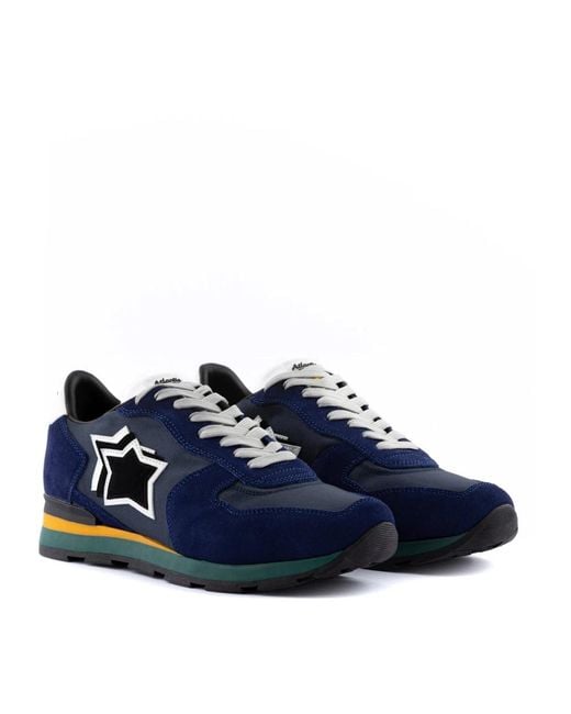 Atlantic Stars Blue Sneakers for men