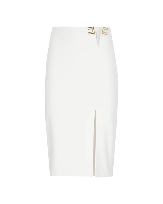 Elisabetta Franchi White Midi Skirts