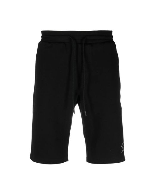 Paul & Shark Black Casual Shorts for men