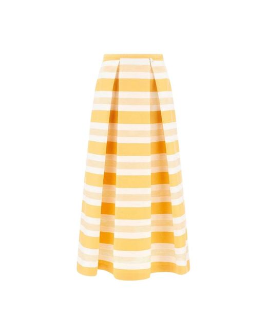 Midi Skirts Herno en coloris Yellow