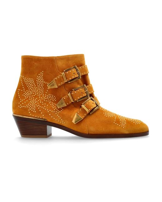 Chloé Brown Cowboy Boots