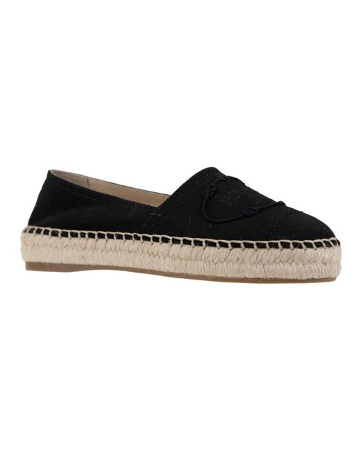 Prada Black Slip-on espadrilles