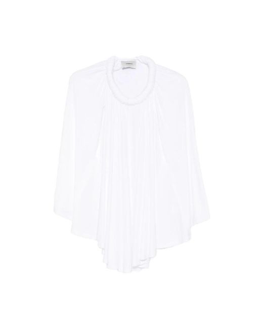 Coperni White Sleeveless Tops
