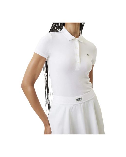 Lacoste White Polo shirts,weiße t-shirts und polos