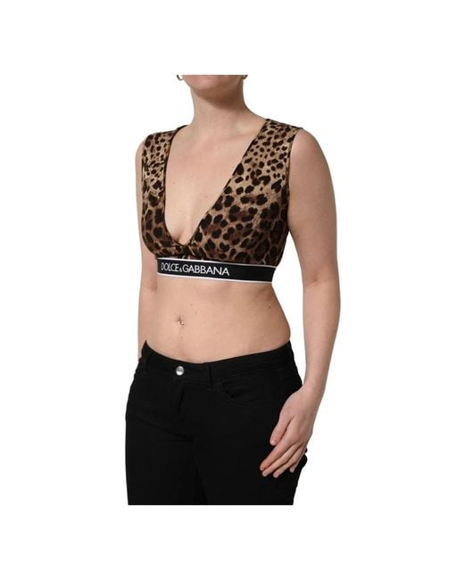 Dolce & Gabbana Black Sleeveless Tops