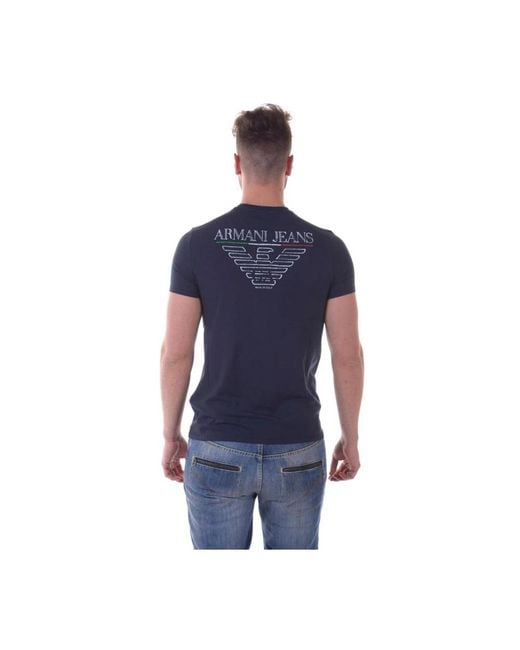 Armani Jeans Blue T-Shirts for men