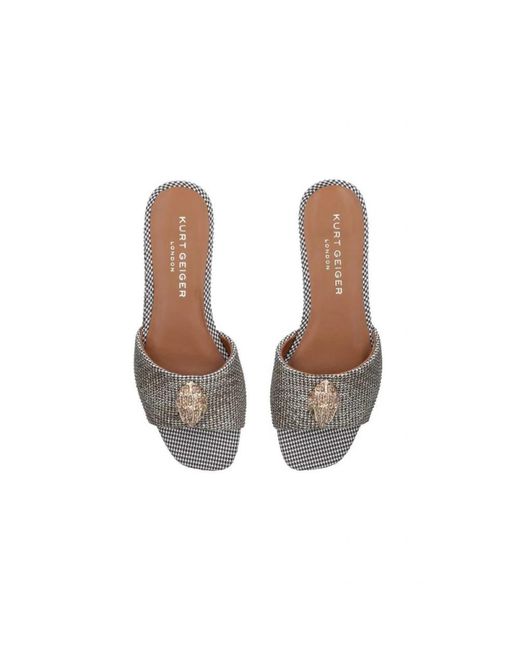 Kurt Geiger Gray Sliders