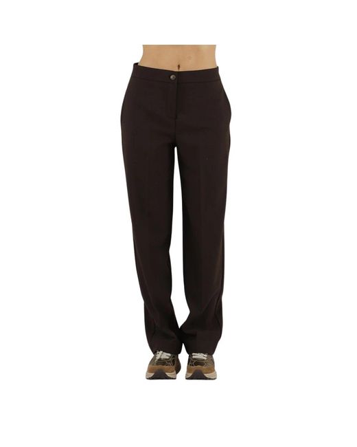 Kaos Straight Trousers in het Black