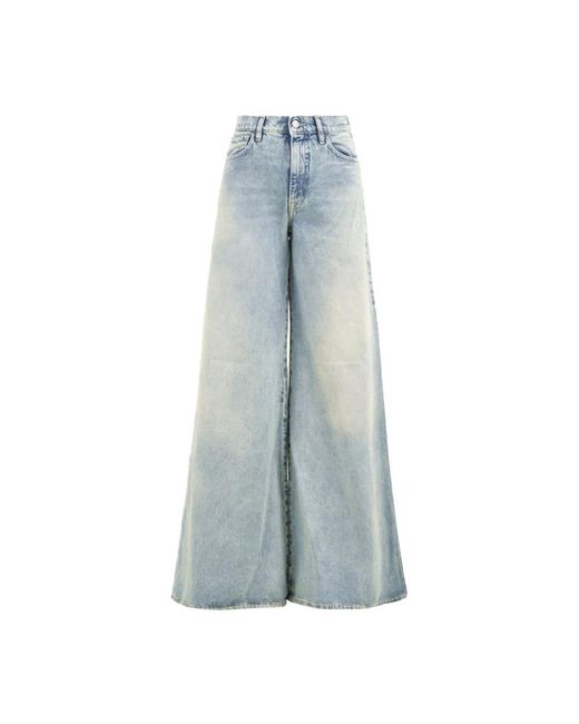 CYCLE Blue Wide Jeans