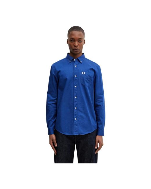 Fred Perry Casual Hemden in het Blue voor heren
