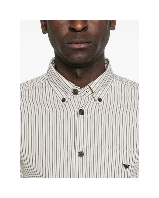 Emporio Armani Gray Casual Shirts for men