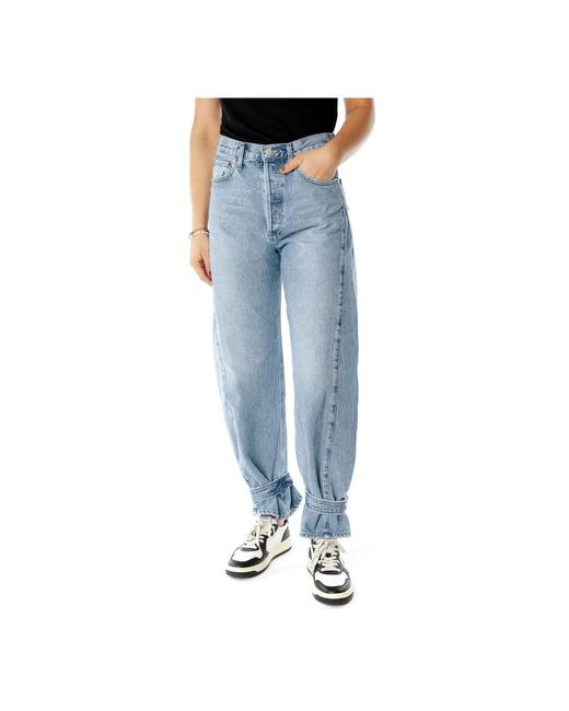 Agolde Blue Loose-Fit Jeans