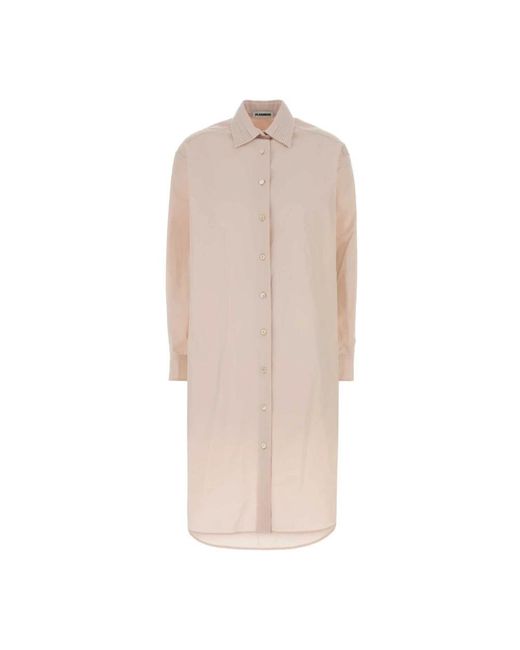 Jil Sander Natural Shirt Dresses