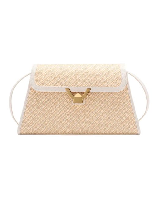 Coccinelle Natural Dew Bicolor Straw Schultertasche