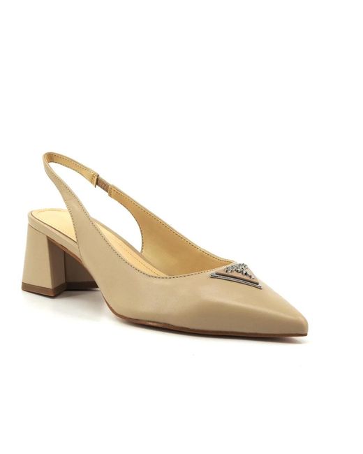Guess White Décolléte Pump