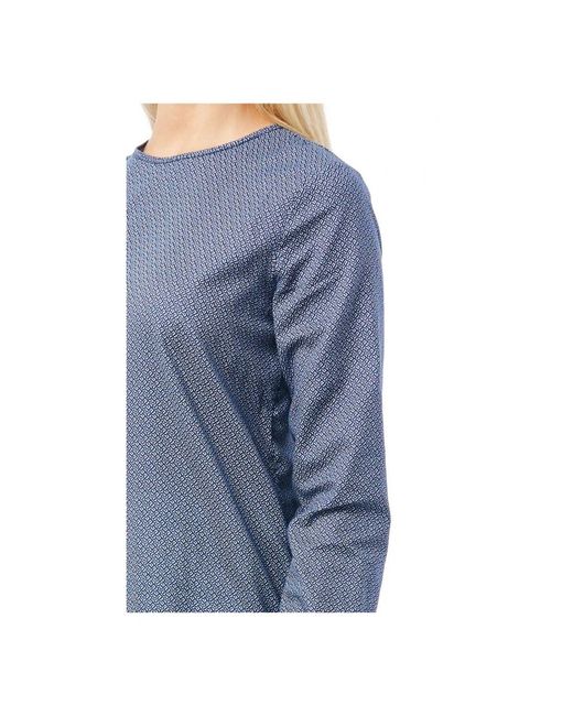 Bagutta Overhemden ,Blauw ,Blouse Met Geometrische Print En Knoopsluiting in het Blue