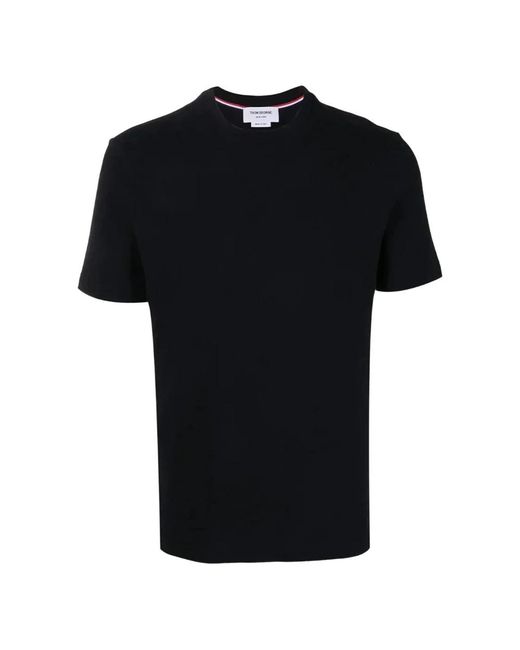 Thom Browne Tops ,Blauw ,Katoen Short Sleeve Tee in het Black voor heren