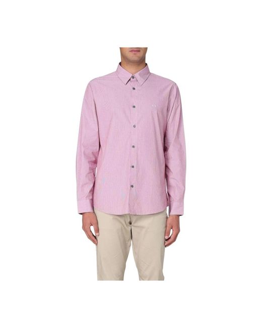 Casual Shirts ARMANI EXCHANGE pour homme en coloris Pink
