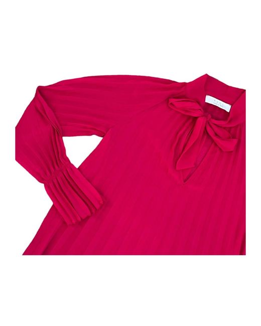 Kaos Overhemden ,Paars ,Damesblouse Met Lange Mouwen, Synthetisch Materiaal in het Pink