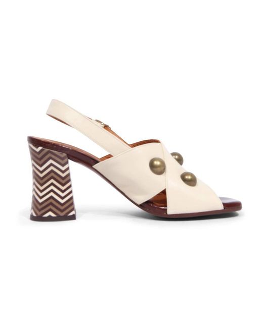 Chie Mihara White High Heel Sandals