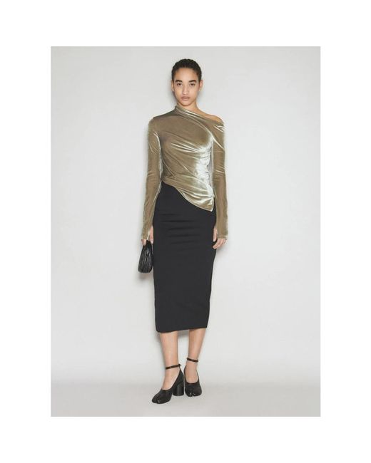 Long Sleeve Tops Helmut Lang de color Green