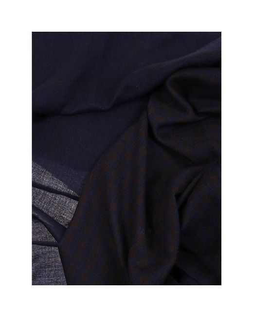 Yohji Yamamoto Blue Winter Scarves