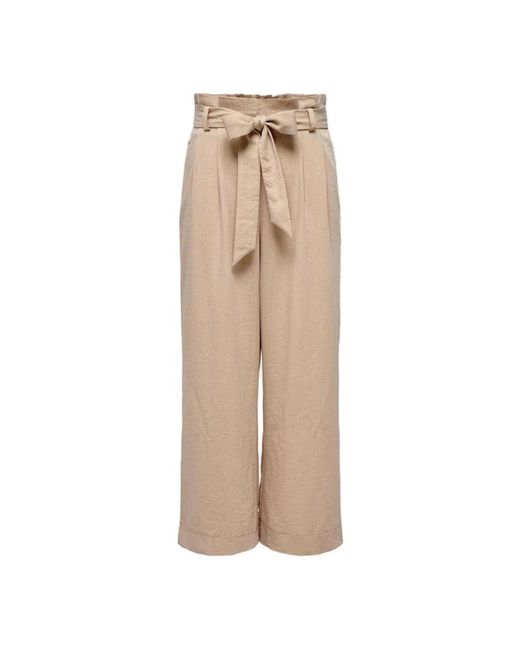 ONLY Natural Wide Trousers